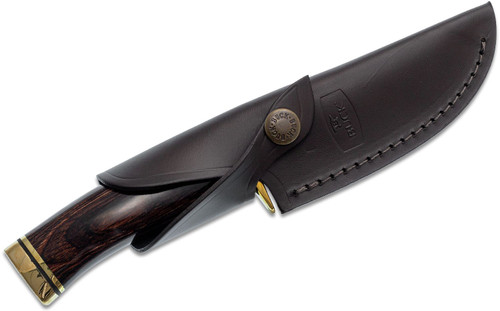 Buck 192BRS Vanguard Fixed 4.25" Blade, Heritage Walnut Handles, Leather Sheath