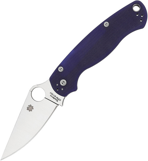 Spyderco Para-Military 2 Comp Lock Blue. CPM S110V stainless blade 