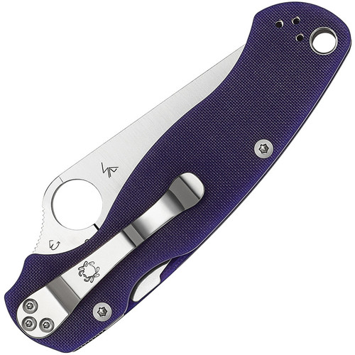 Spyderco Para-Military 2 Comp Lock Blue. CPM S110V stainless blade 