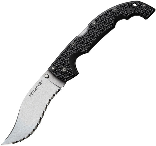 Cold Steel XL Voyager Lockback Vaquero - serrated 