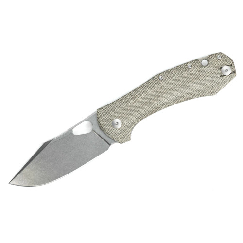GiantMouse ACE Grand - Natural Canvas Micarta (GRAND-NAT-MICARTA)