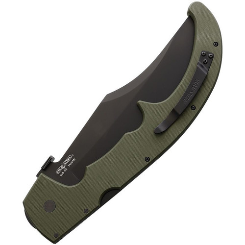 Cold Steel XL Espada LockbackOD Green.  Black Blade.