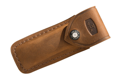 Buck Knives 110 Folding Hunter Suede Brown Genuine Leather Sheath