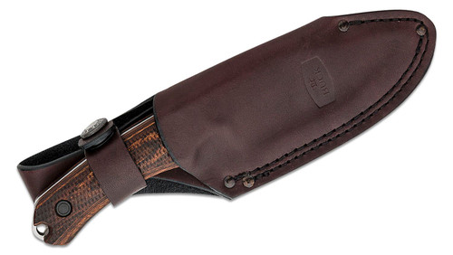 Buck ALPHA HUNTER PRO WALNUT DYMALUX incl Leather sheath