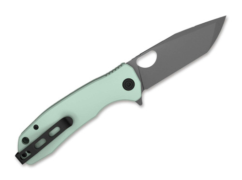 Honey Badger Tanto Flipper Medium Black DLC Jade - HB1277