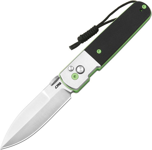 CJRB Locust Button Lock Black. sand blast finish AR-RPM9 stainless spear point blade.