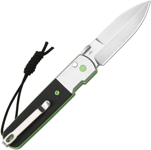 CJRB Locust Button Lock Black. sand blast finish AR-RPM9 stainless spear point blade.