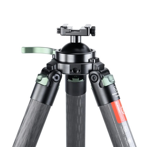 SunwayFotoT4040CS-D Hunting Tripod for Shooting Rifle Stand Carbon Fiber, 40mm, 4 Sections, load 88lbs(40kgs) with Arca-Swiss Picatinny Adapter Clamp SunwayFotoT4040CS-D Hunting Tripod for Shooting Rifle Stand Carbon Fiber, 40mm, 4 Sections, load 88lbs(40kgs) with Arca-Swiss Picatinny Adapter Clamp