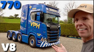 Video by Stavros969 - 2x New Scania 770S 250T 8x4s recently completed for Vaughan Plant Haulage