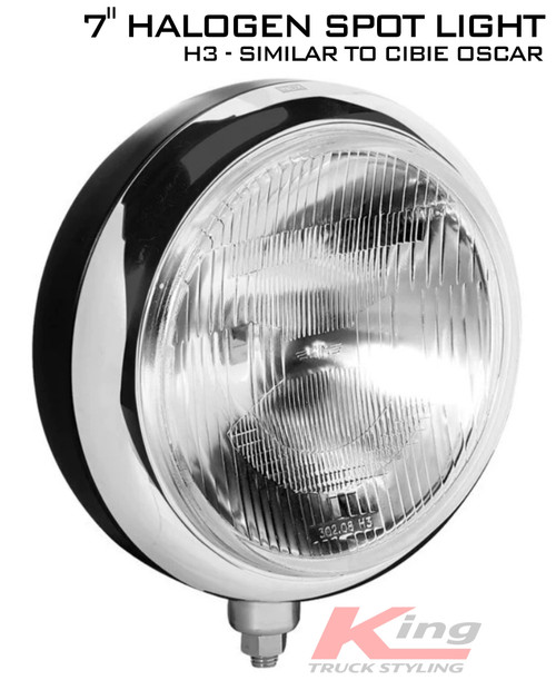 Sim 7" H3 Cibie Oscar Stainless Steel Replica Spot light