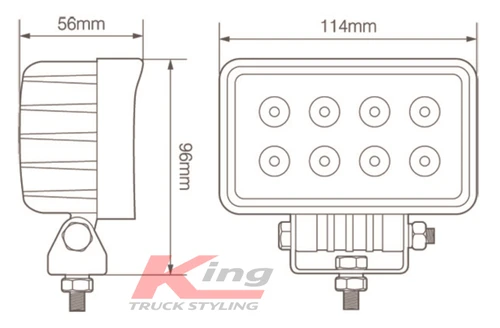 LED Autolamps 1,920lm Compact Rectangular Work Light
