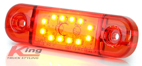 WAS 12-LED short marker light - choice of colours