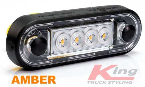 Fristom Short Amber Marker Light - Clear Lens
