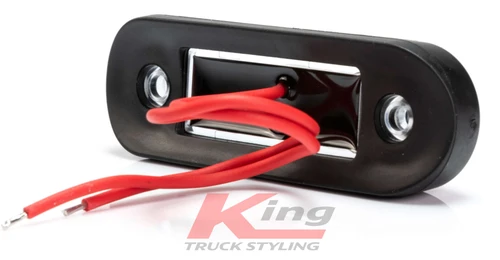 Fristom Short Red Marker Light - Clear Lens