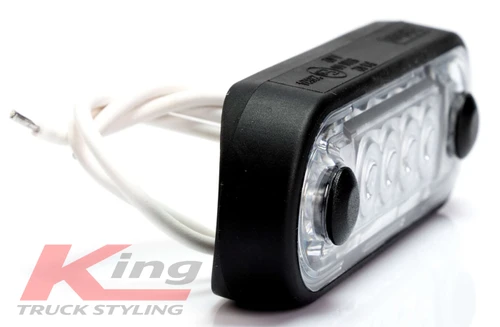 Fristom Short White Marker Light - Clear Lens