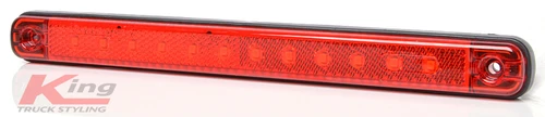 WAS Long Slim Red Marker Light With Reflector