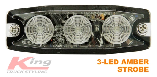 Sentinel Slim 3-LED Strobe Light - Amber