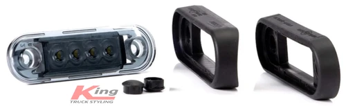 Fristom Short Amber Marker Light - Tinted Lens