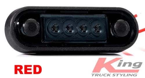 Fristom Short Red Marker Light - Tinted Lens