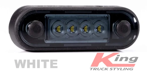 Fristom Short White Marker Light - Tinted lens