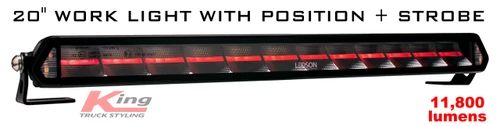 LEDSON Epix20+ Work Light with strobe + red or amber position light