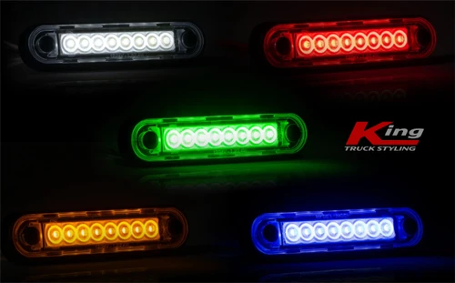Fristom Long Marker Light - Clear Lens - Choice of colours