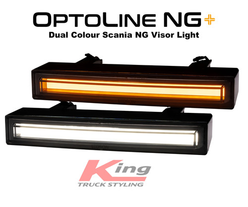 LEDSON Optoline NG+ Scania Next Gen Visor Light - Dual colour amber / white