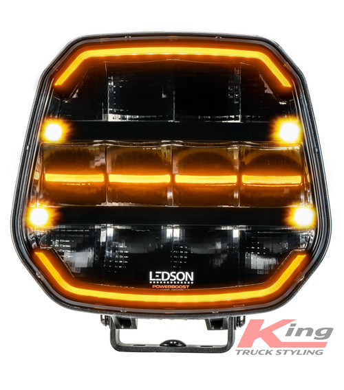 LEDSON Epix9+ LED Spot Light With Strobe Beacon - Choice of White or Black rear finish