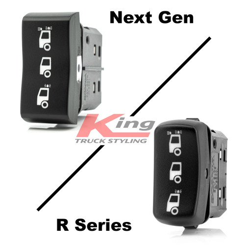 3-way Beacon / Spot Light Scania Switch - Next Gen or R Series