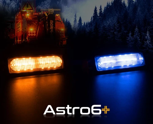 LEDSON Astro6+ Dual Colour Strobe Beacon (Orange / White or Orange / Blue)