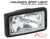 Sim Rectangular Halogen Spot Light with Park light