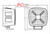 Tralert Onix work light with amber / white / red position light