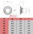 Countersunk nylon washer
