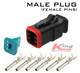 6-Pin Deutsch Style Plug Kit