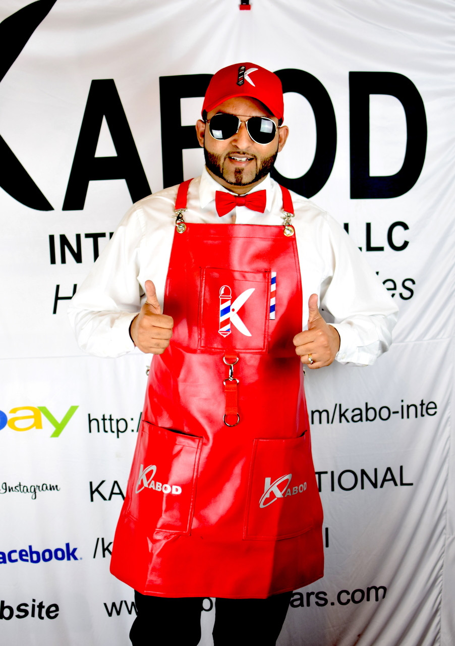 Kabod Classing Leather Salon Hairdressing Hair Cutting Apron Front