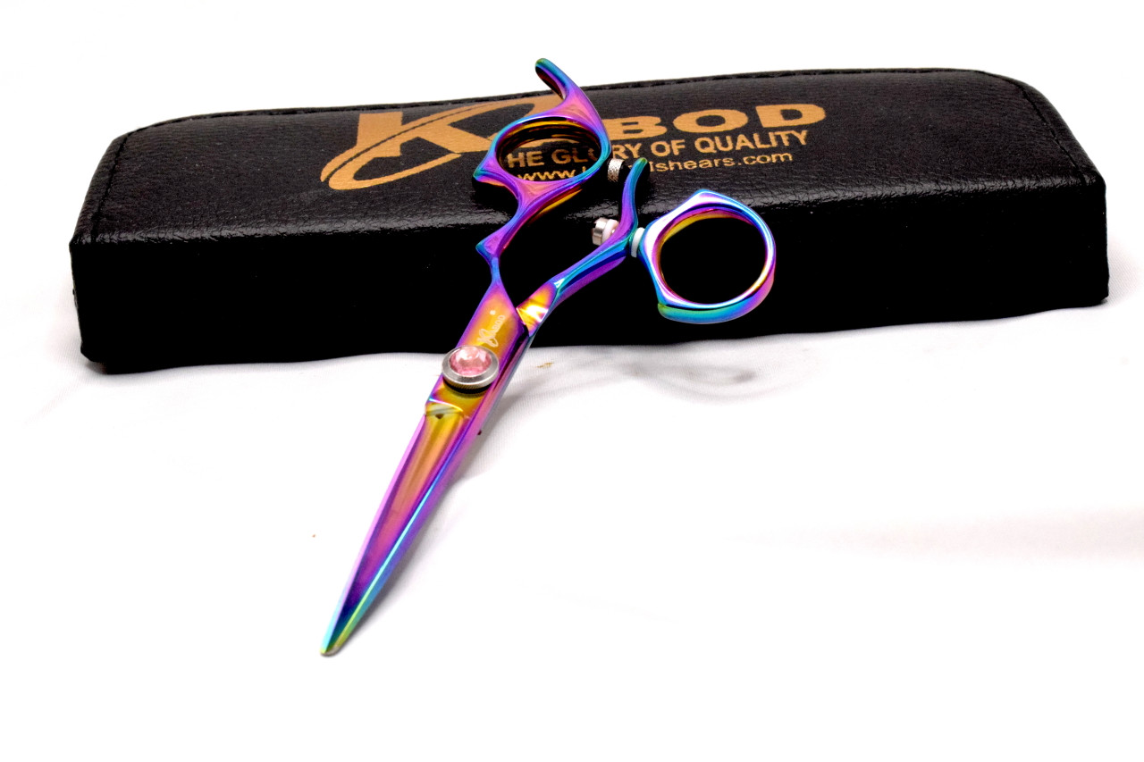 6.0/5.5 Rotary Hair Cutting Scissors Swivel Thumb Barber