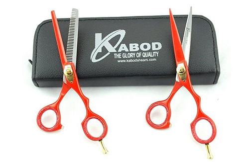 Professional Hair Cutting Japanese Scissors Barber Stylist Salon Shears 5.5" Red