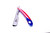 KABOD PUERTO  RICAN FLAG BARBER SALON STRAIGHT CUT THROAT SHAVING RAZOR SHAVETTE CLASIC HANDLE 