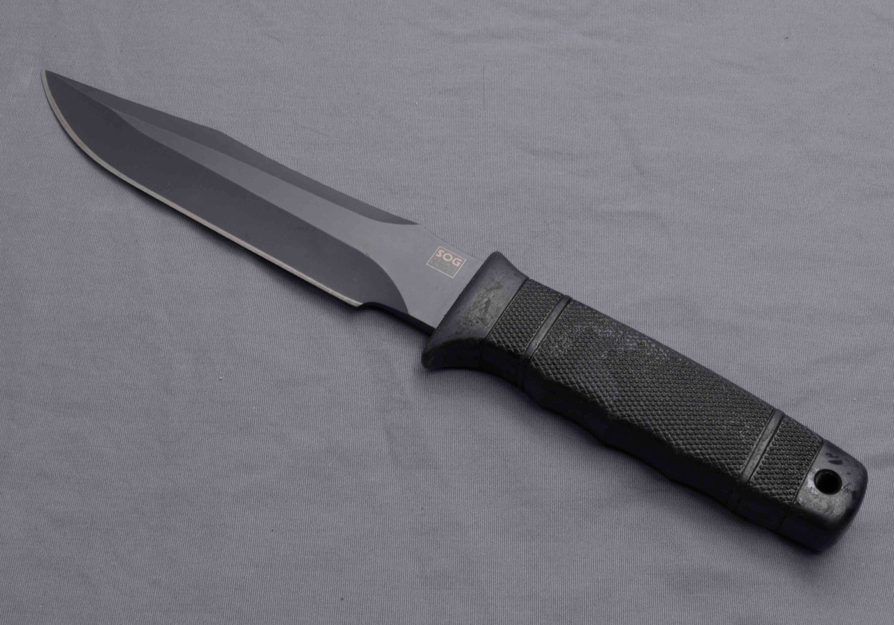 SOG 2000 Seal Knife - Chinese Copy - Black / Plain Edge - Vintage 