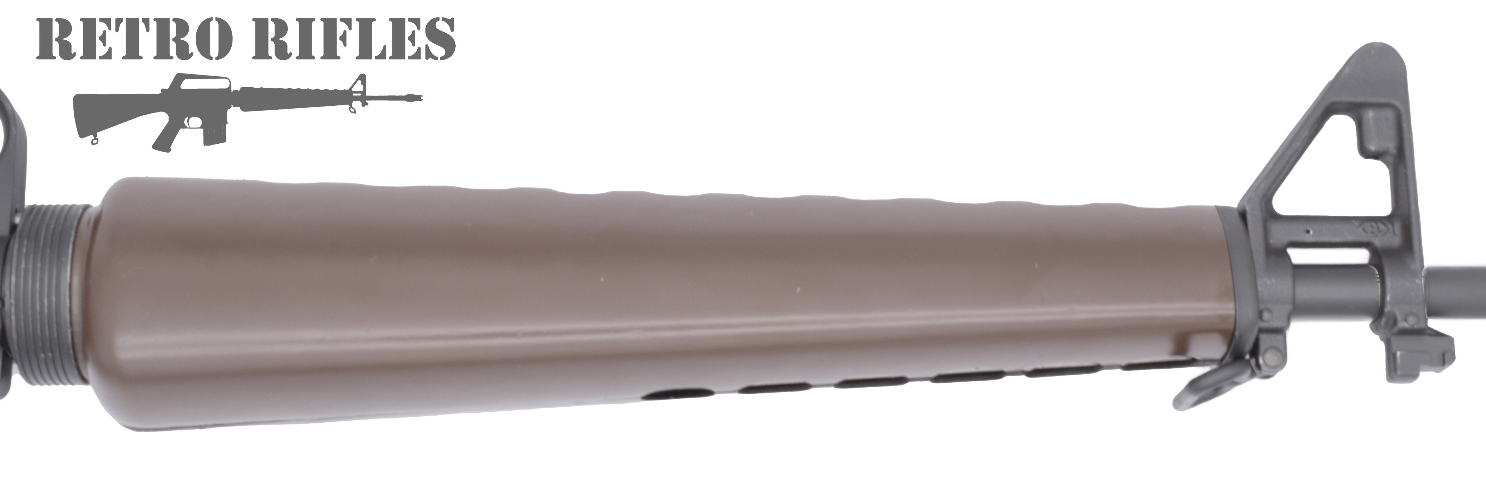 Brown / Green Colt Triangle Handguards (19591960) AR15 Retro Rifles