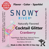Cranberry flavored cocktail glitter