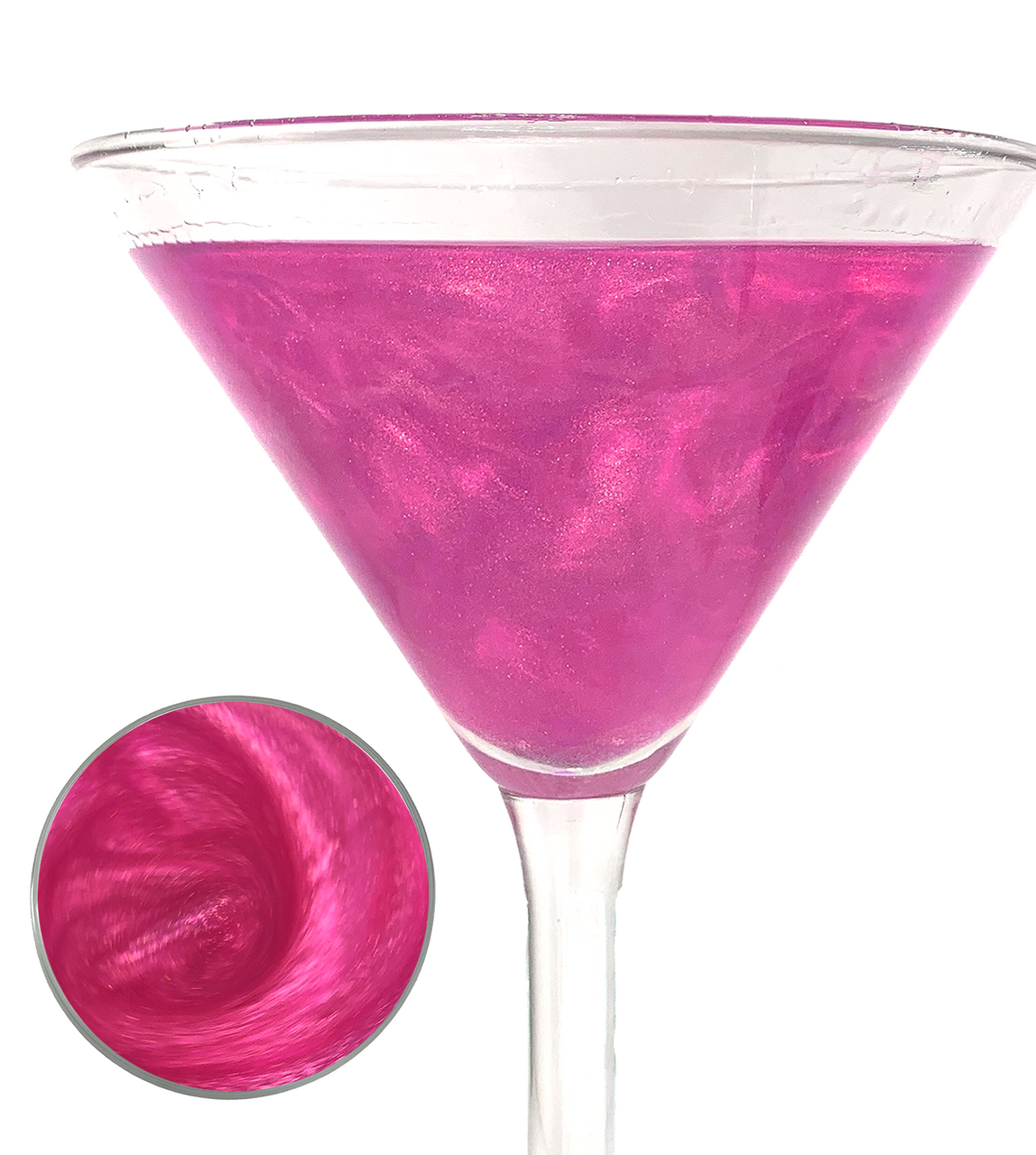 Luminous Libations Pink Edible Cocktail Glitter for Mixed Drinks, Cocktails