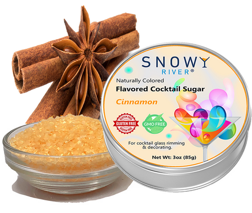 cinnamon flavored cocktail sugar rimmer