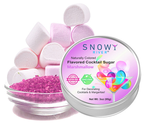 Snowy River Marshmallow Flavored Cocktail Sugar