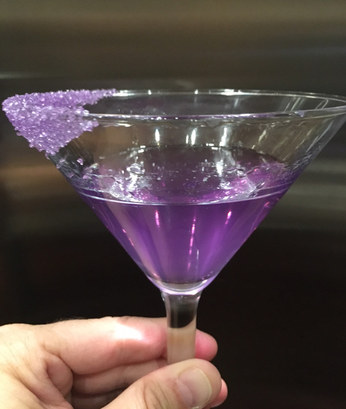 Glitzer für Cocktails Dunkelviolett