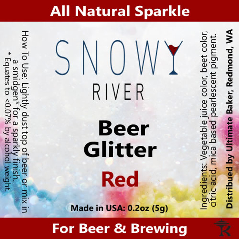 Snowy River Red Wine Glitter