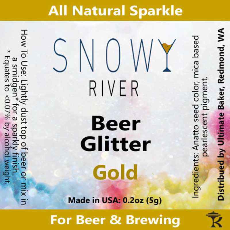 Snowy River Gold Beer Glitter (1x1oz)