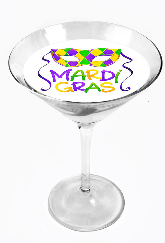 Mardi Gras Cocktail Toppers