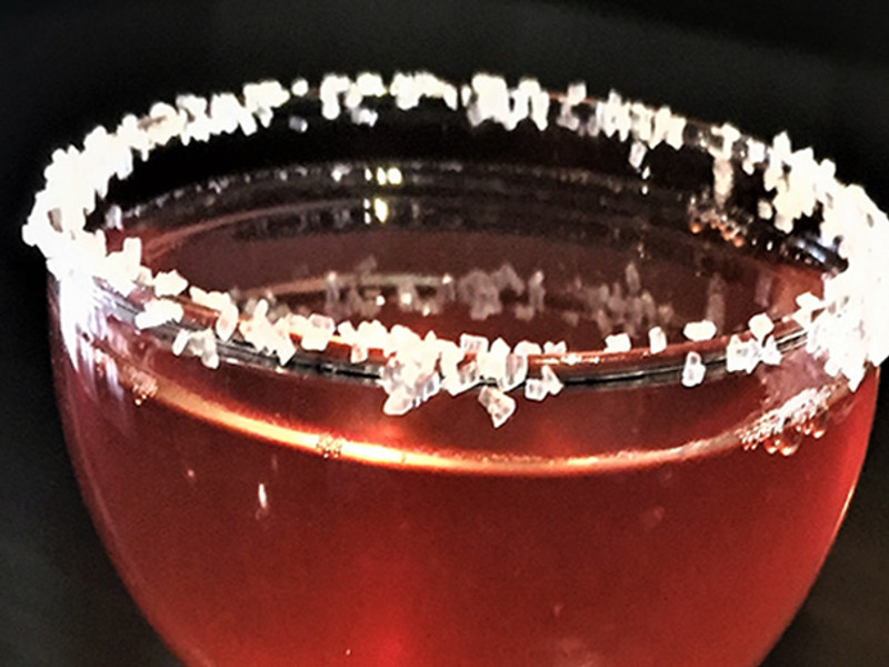 Snowy Cosmo Cocktail