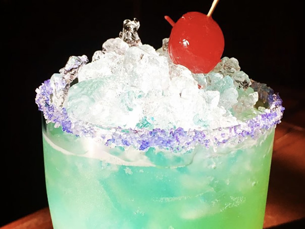 Deep Blue Rum Punch